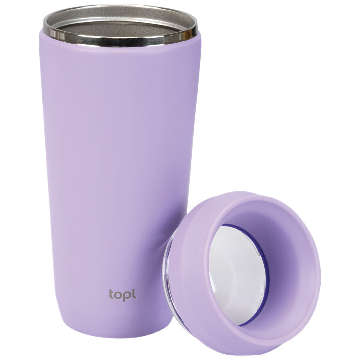 TOPL Purple 16 oz. Double Wall, Recycled Stainless Steel 360° Tumbler
