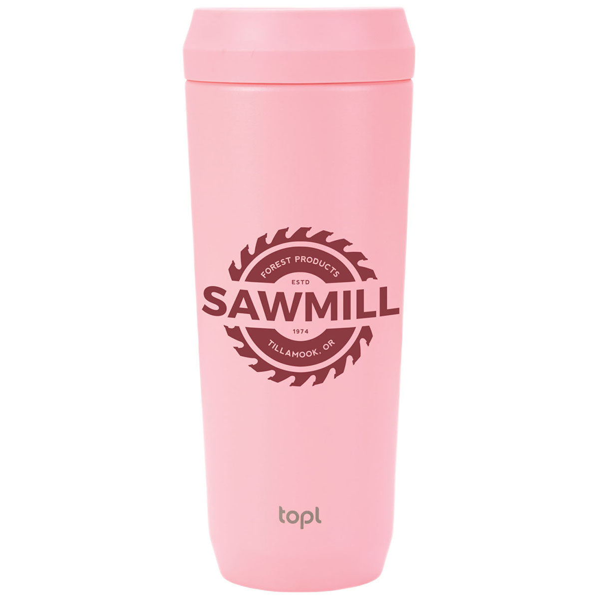 TOPL Pink 20 oz. Double Wall, Recycled Stainless Steel 360° Tumbler