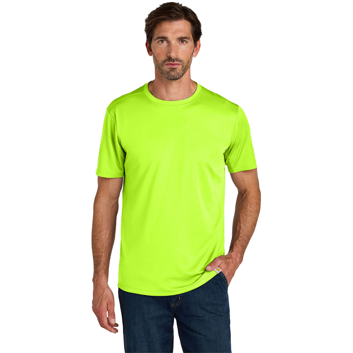Carhartt Men's Brite Lime Force Sun Defender Short Sleeve T-Shirt