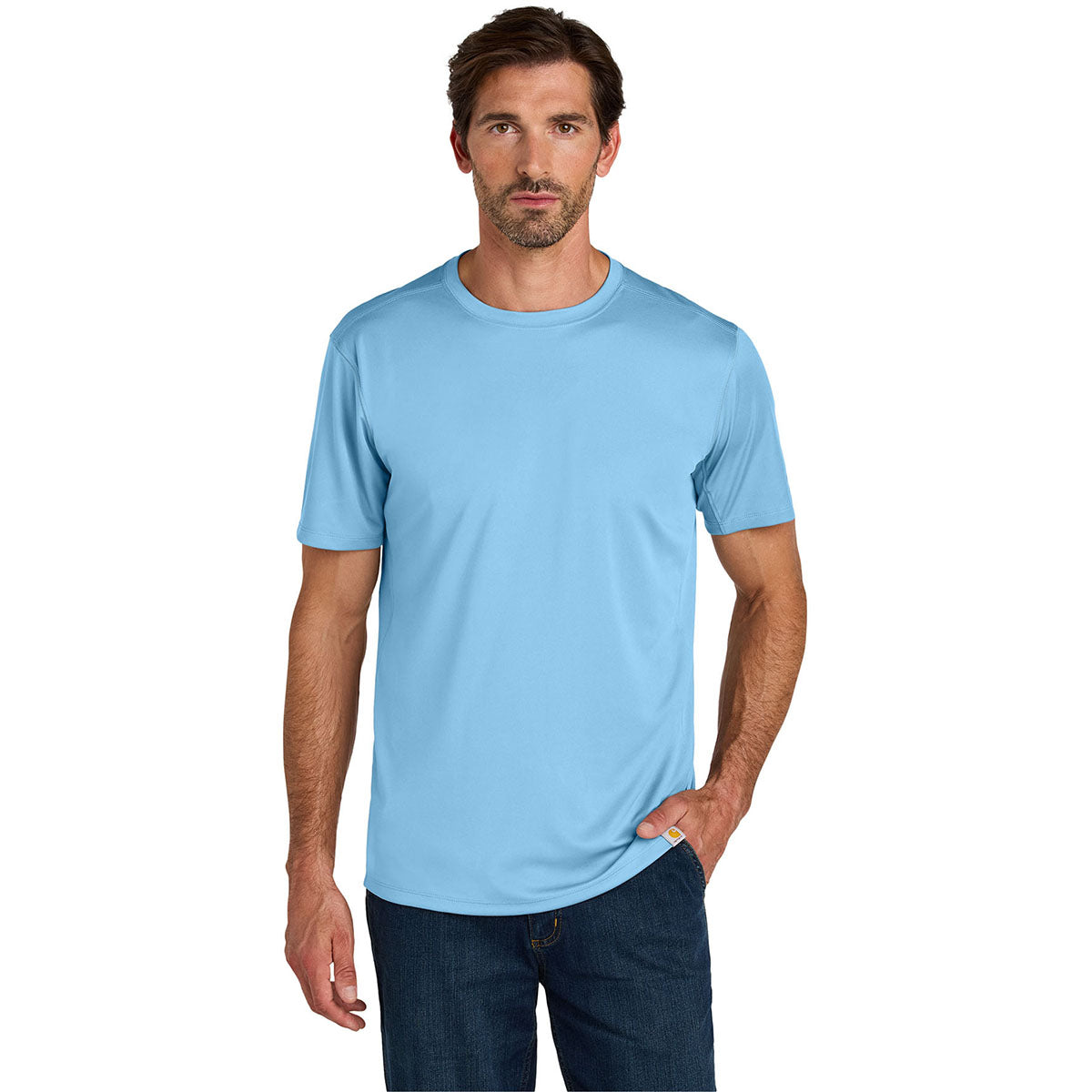 Carhartt Men's Fresh Water Blue Force Sun Defender Short Sleeve T-Shirt