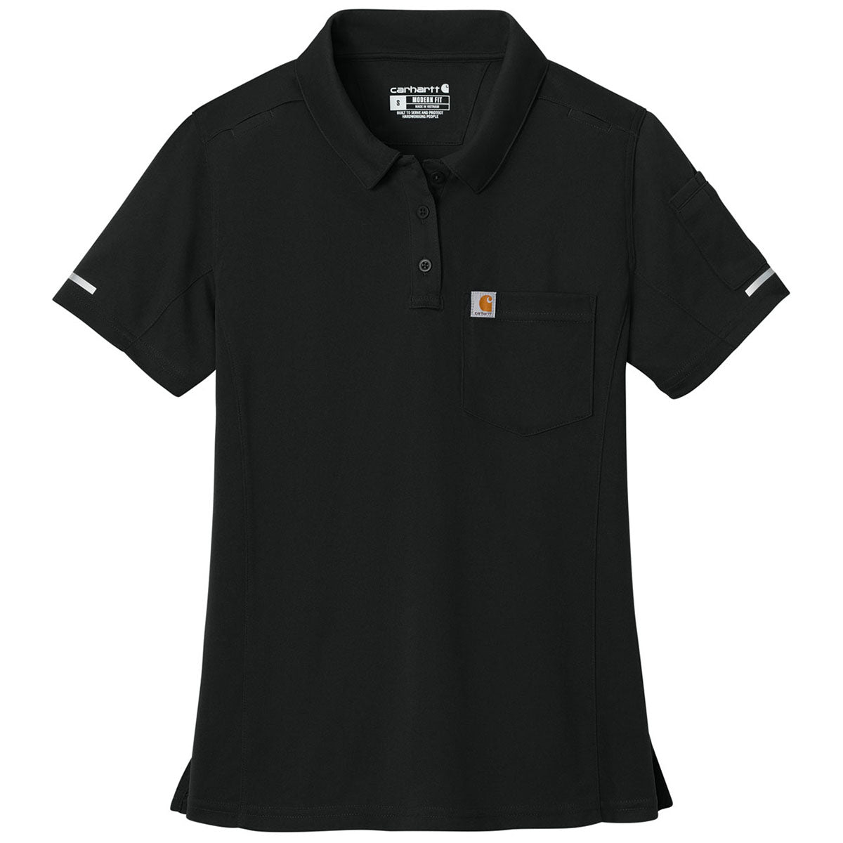 Carhartt Women's Black FLD & RSCU Polo