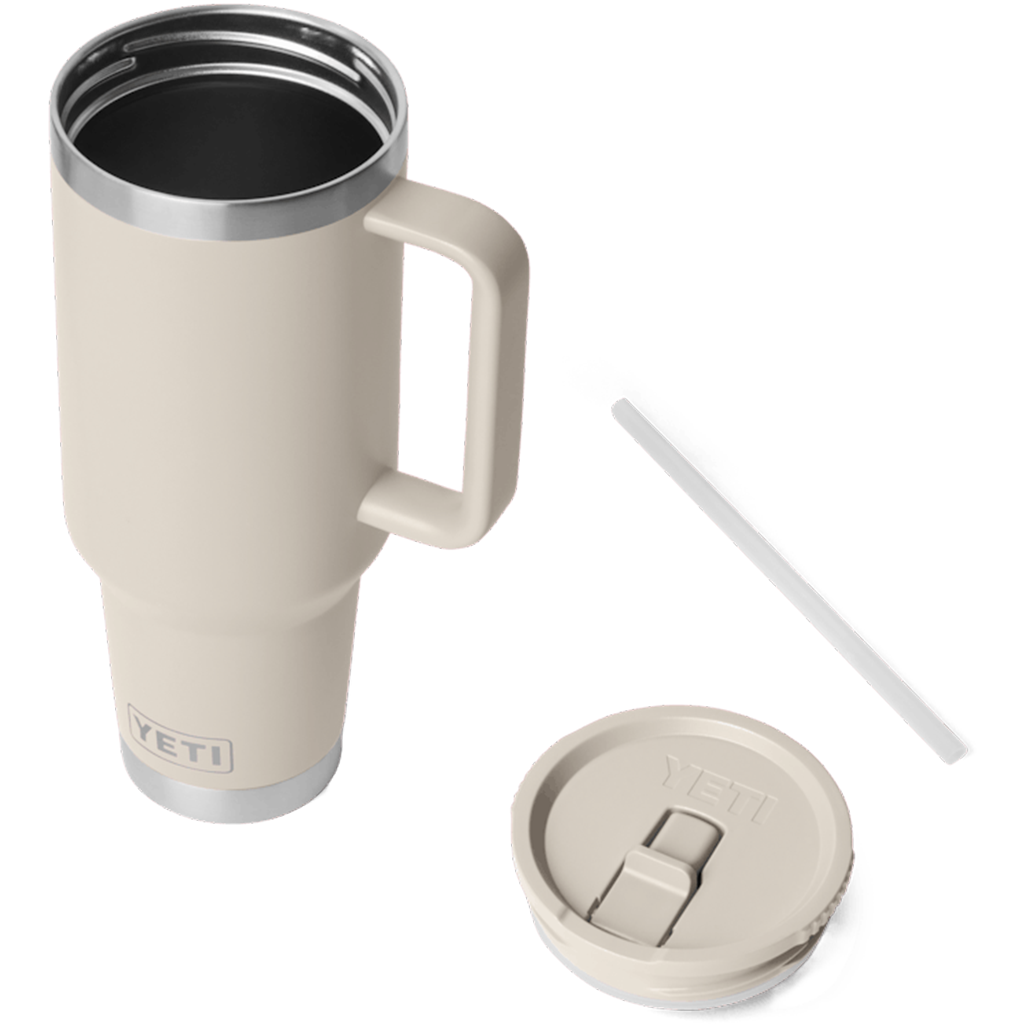 YETI Cape Taupe Rambler 40 oz Travel Straw Mug with Color-Matched Straw Lid