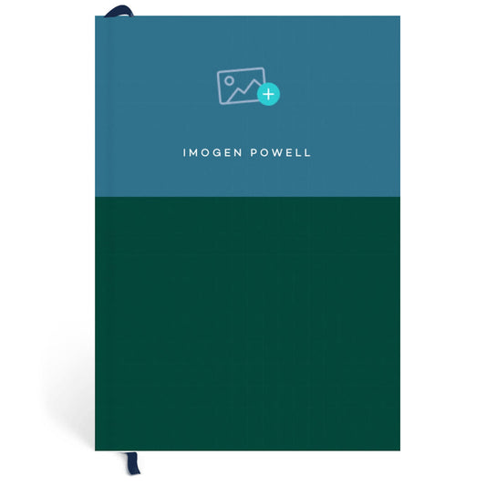 Papier Navy/Dark Green Colorblock Gratitude Journal