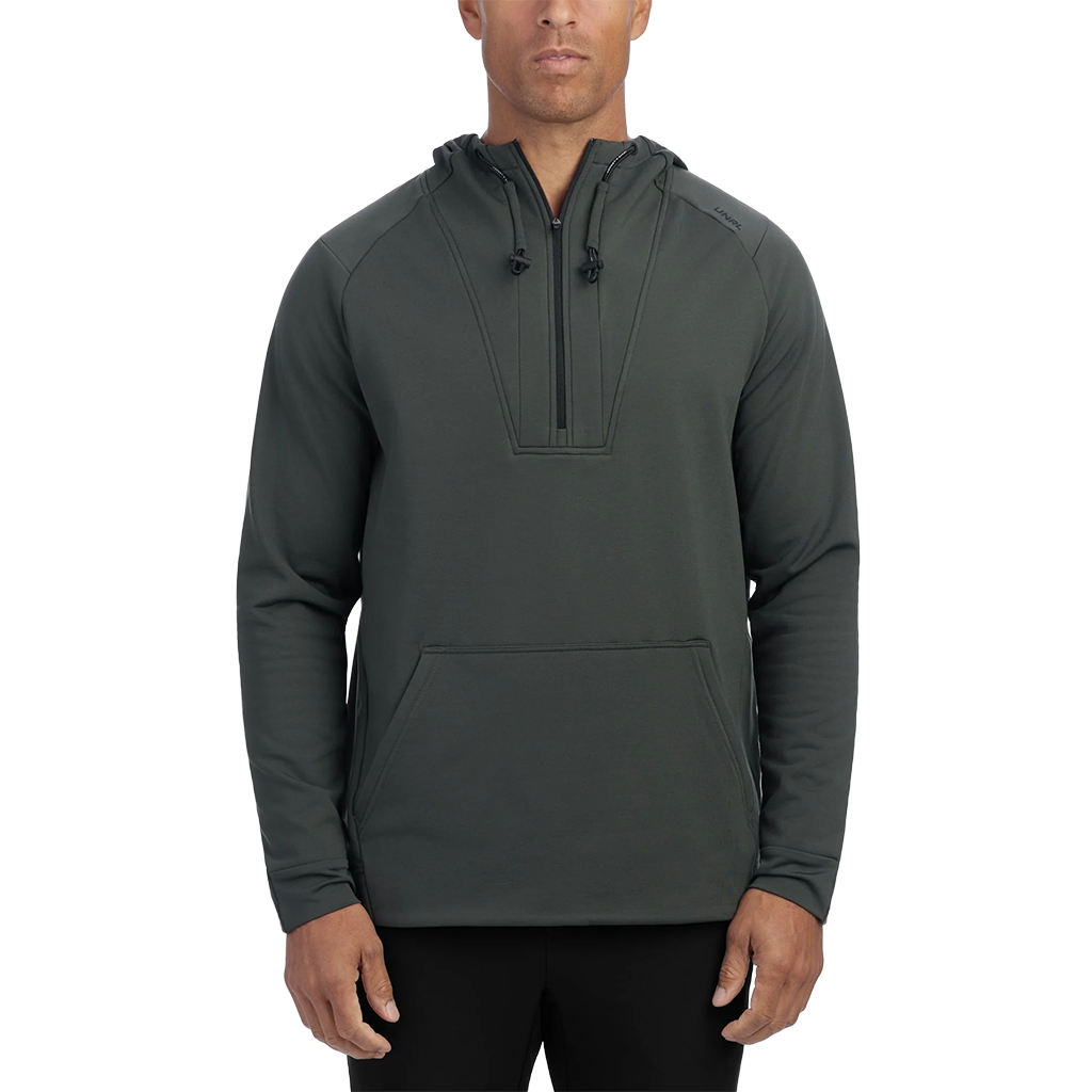 UNRL Unisex Pine Crossover Half-Zip Hoodie