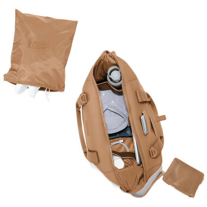 Dagne Dover Camel Landon Neoprene Carryall Bag - Large