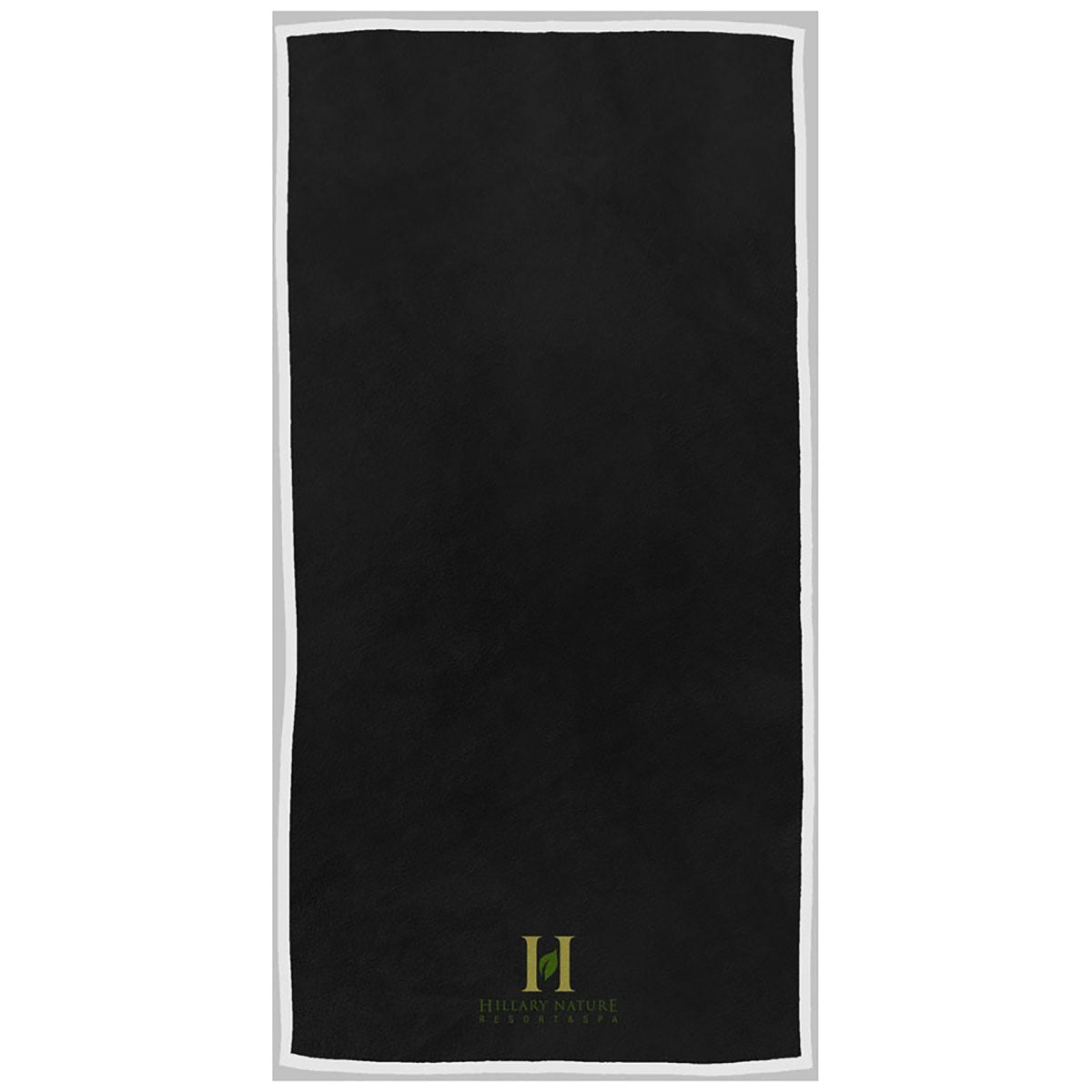 The Magnet Group Black/White Border The Edge Beach Towel