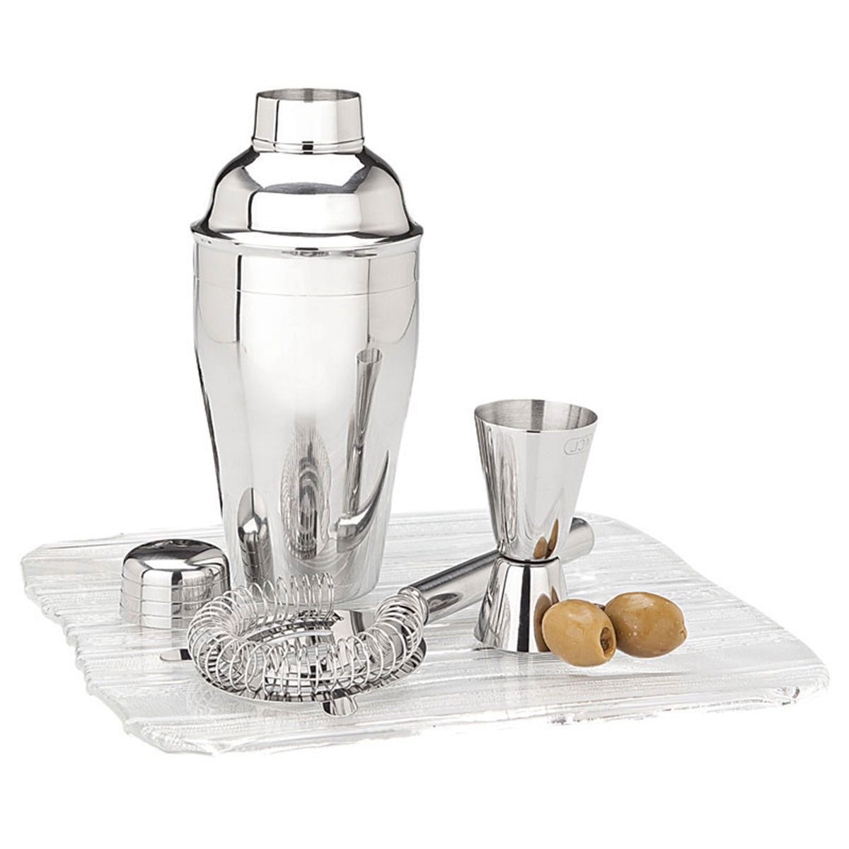 Logomark Silver Miscela Martini Shaker Set