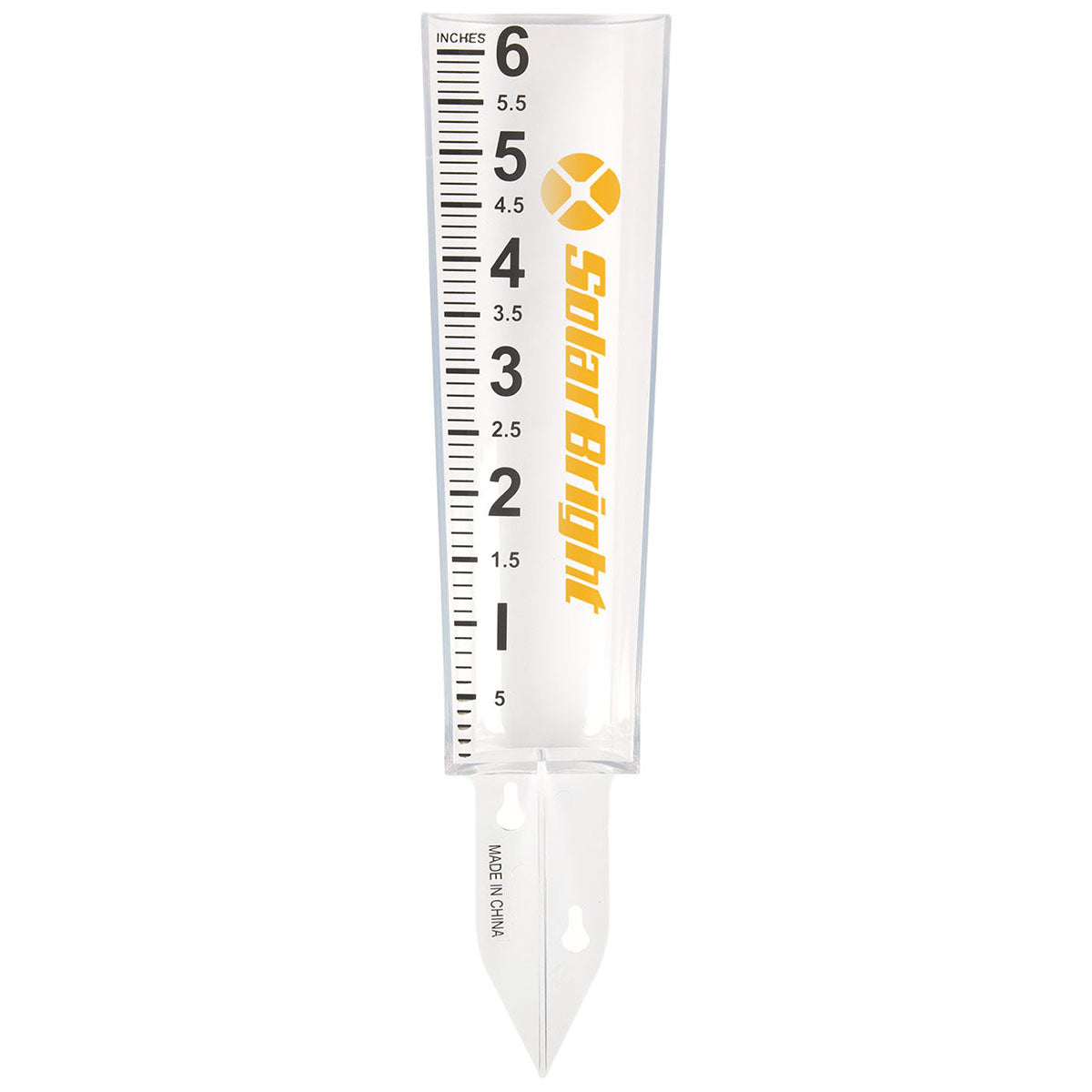 Logomark Clear Baran 6" Rain Gauge