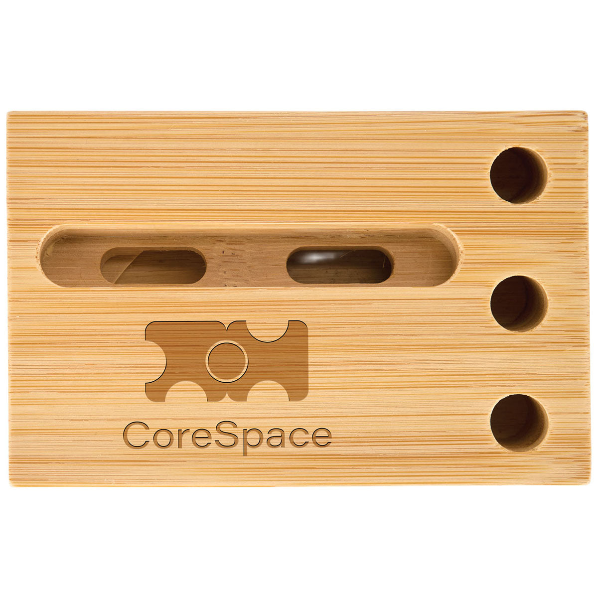 Logomark Natural Allegra Bamboo Phone Stand & Amplifier
