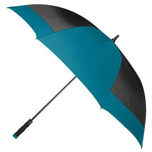 Shed Rain Black/Teal Wedge 60" Auto-Open Golf Umbrella