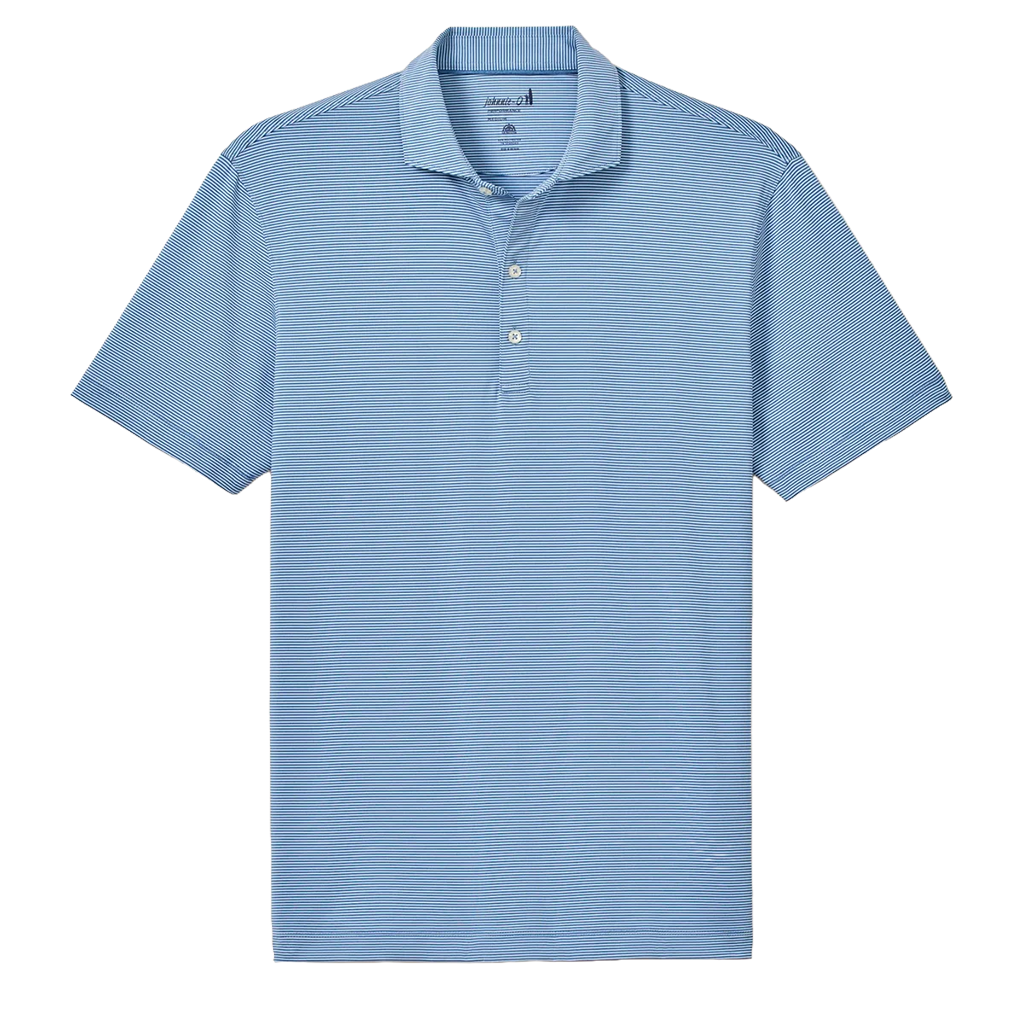 Johnnie-O Men's Kona Lake Lyndonn Striped Jersey Performance Polo