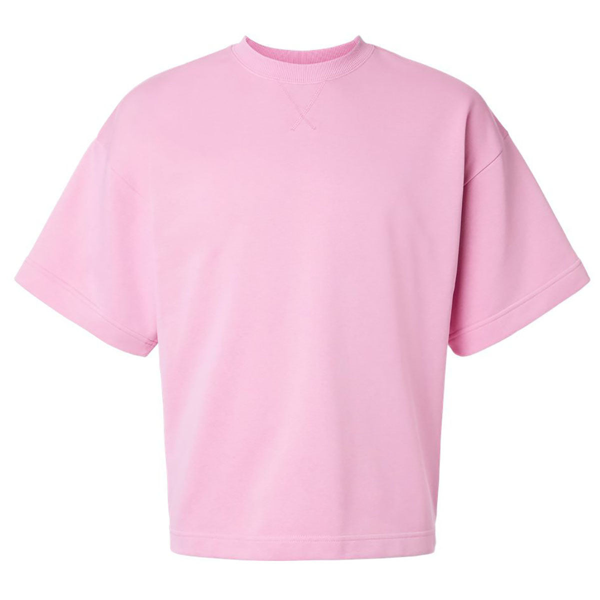 American Apparel Unisex Powder Pink French Terry Ex Crew Top