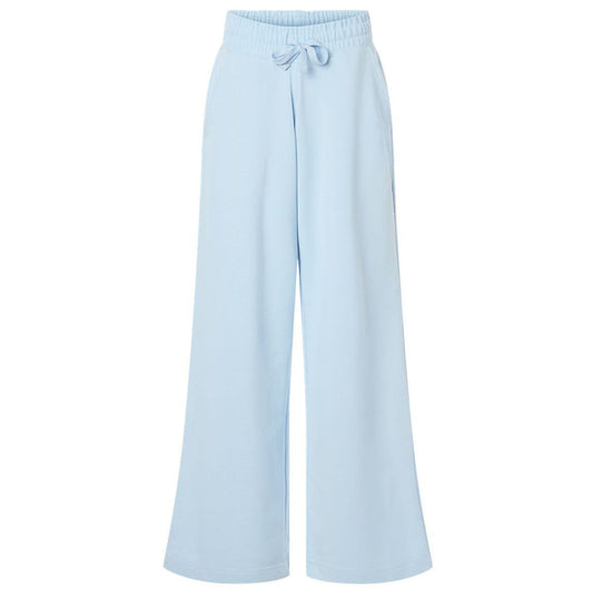 American Apparel Women's Powder Blue French Terry Wide Leg Pants