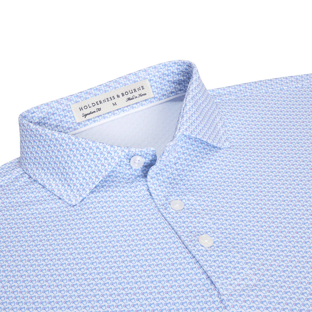 Holderness & Bourne Men's Belmont & Horizon Blue The Fulton Shirt