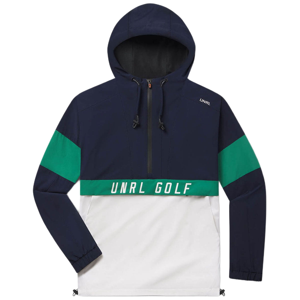 UNRL Men's Emerald Navy Golf DWR Track Jacket