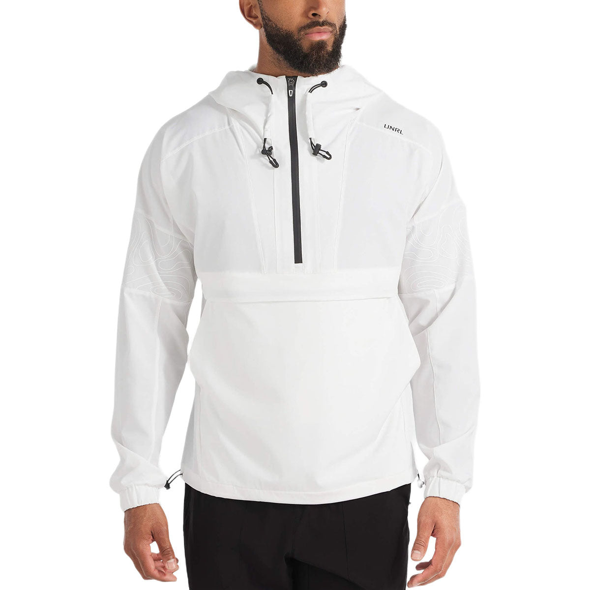 UNRL Men's White Golf DWR Track Jacket