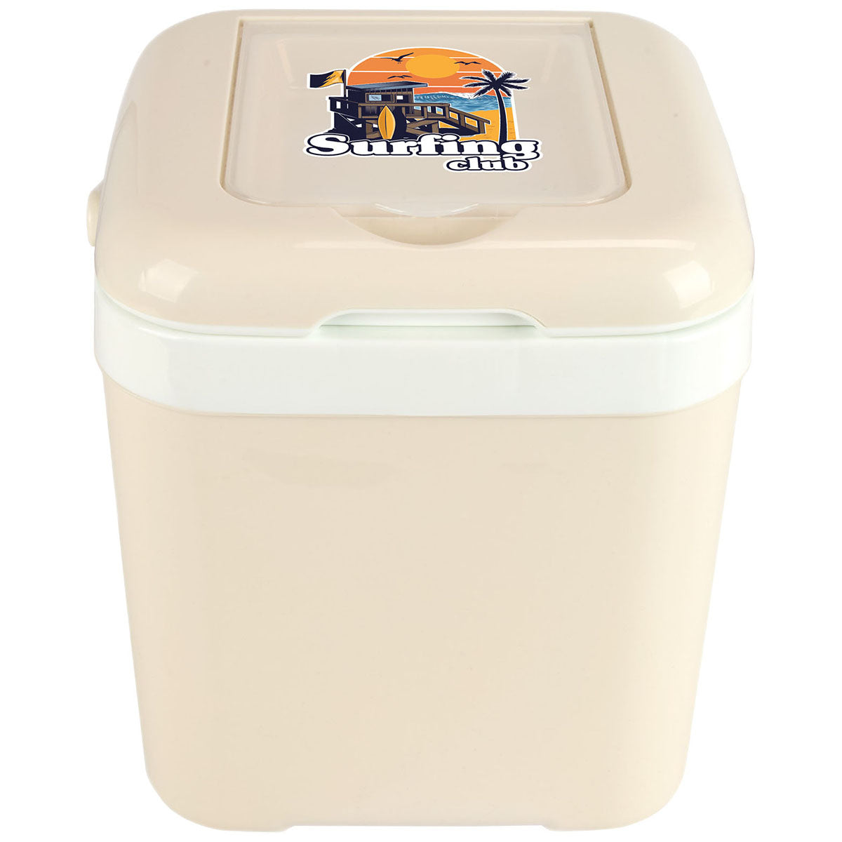 Logomark Cream 12 Qt Hard Sided Cooler