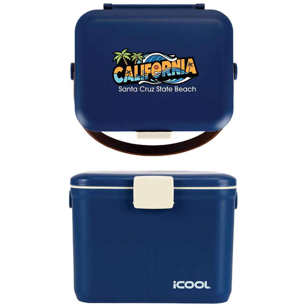 iCOOL Navy Hale 6-Can, 5.25 Qt Hard Sided Cooler