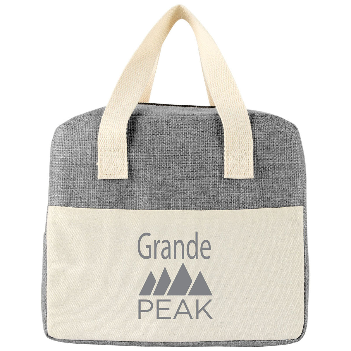 Logomark Grey Nika 6-Can Lunch Cooler