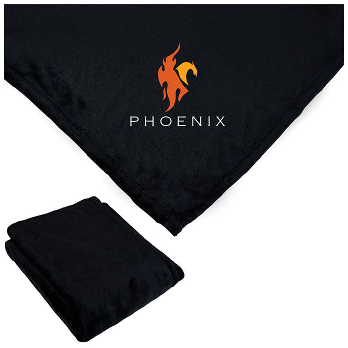 Logomark Black Fairmont Mink Touch Blanket