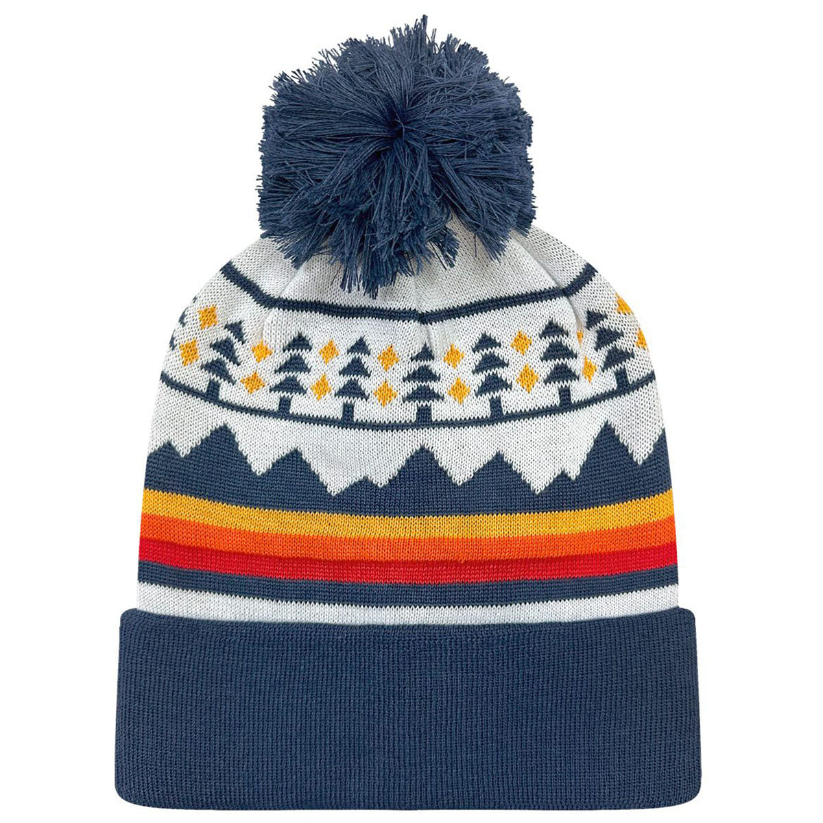 LOCALE Trees & Peaks/Navy Grand Recycled Beanie