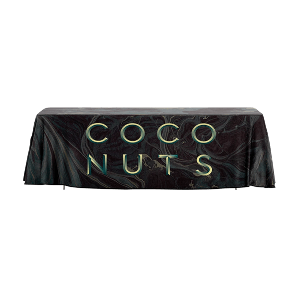 SnugZ White 8' Full-Color Drape Table Throw