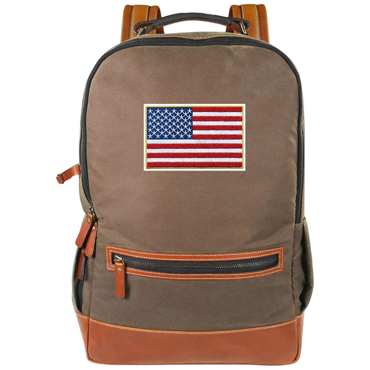Heritage Gear Olive/Tan Waxed Canvas Backpack