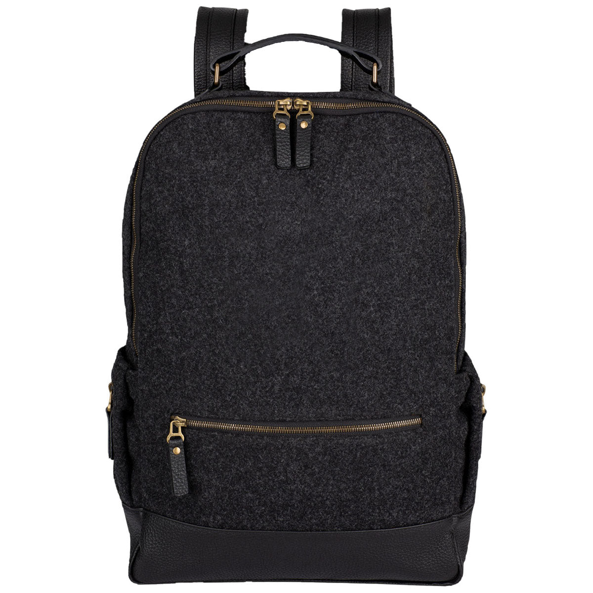 Heritage Gear Black/Black Wool Backpack