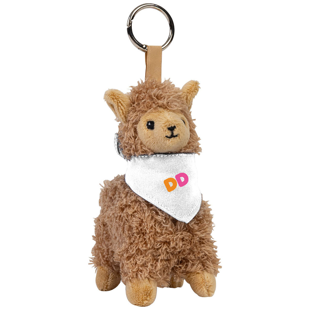 SnugZ Brown/White Bahama Llama 5" Plush with Keyring