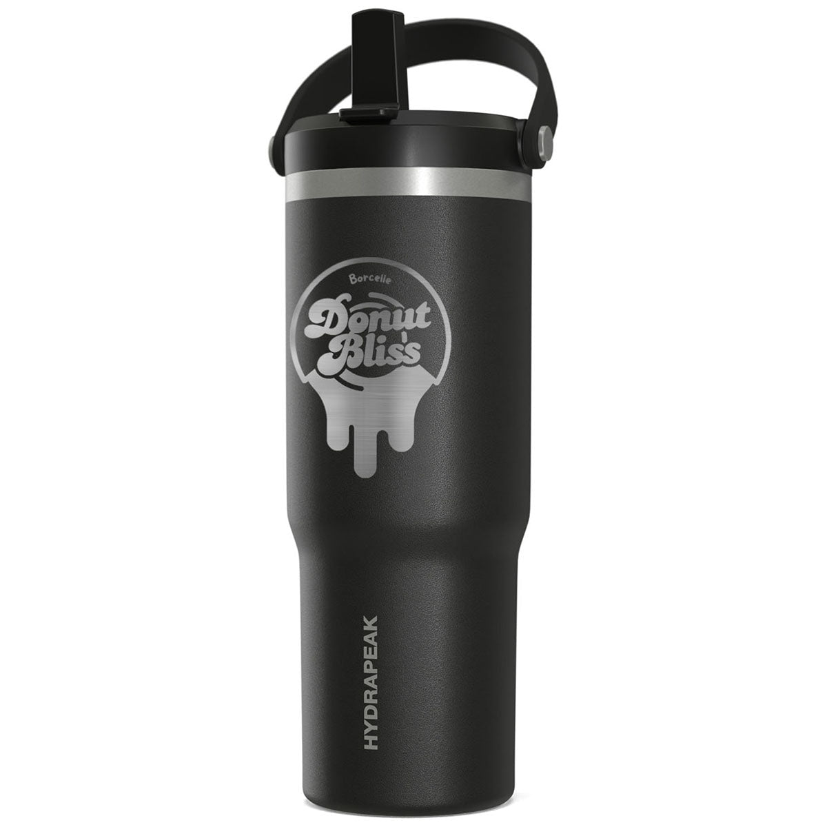 Hydrapeak Black 32oz Insulated Stainless Travel Tumbler