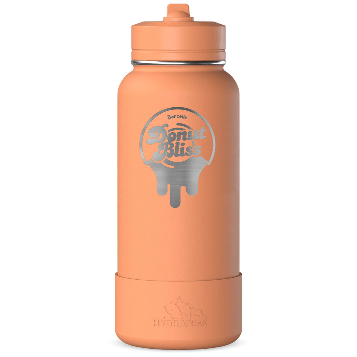 Hydrapeak Apricot Crush 32oz Insulated Water Bottle w/ Straw Lid