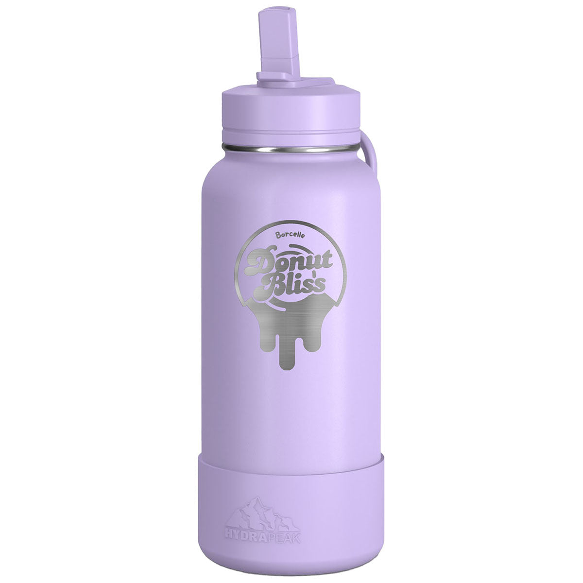 Hydrapeak Digital Lavendar 32oz Insulated Water Bottle w/ Straw Lid