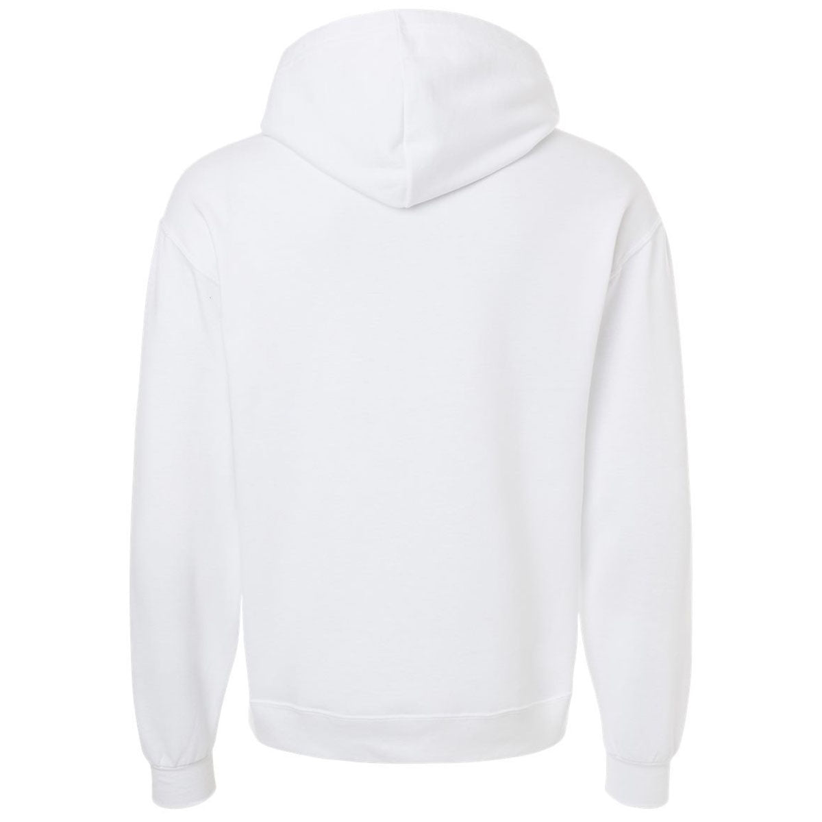 Jerzees Unisex White Ultimate CVC Hooded Sweatshirt