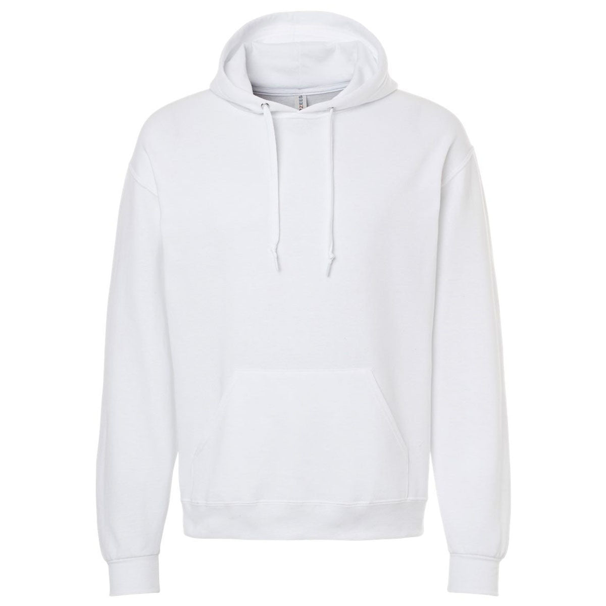 Jerzees Unisex White Ultimate CVC Hooded Sweatshirt
