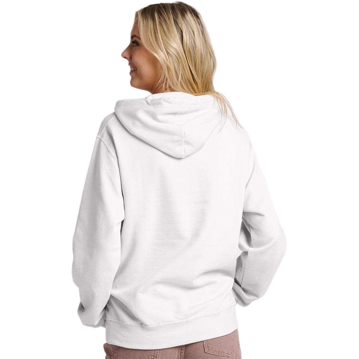 Jerzees Unisex White Ultimate CVC Hooded Sweatshirt