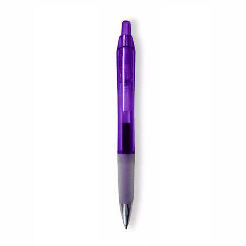 48-Hour BIC Clear Purple Intensity Clic Gel Pen with Black Ink