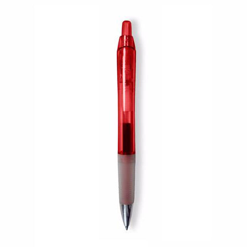 48-Hour BIC Clear Red Intensity Clic Gel Pen with Black Ink