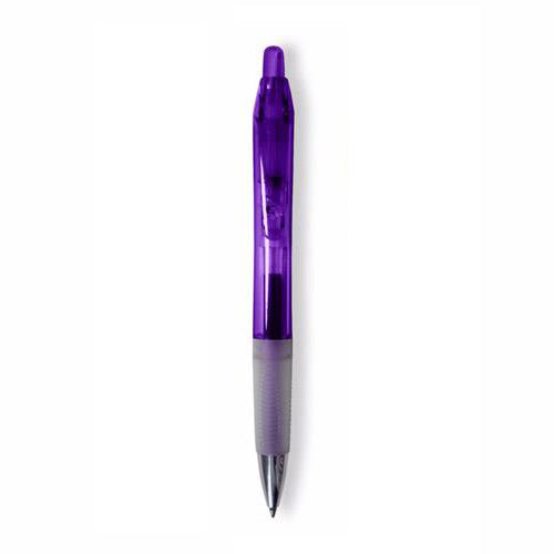 48-Hour BIC Clear Purple Intensity Clic Gel Pen with Blue Ink