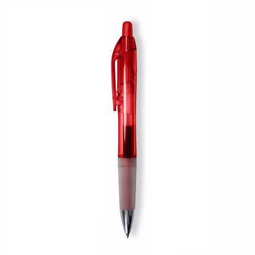 48-Hour BIC Clear Red Intensity Clic Gel Pen with Blue Ink
