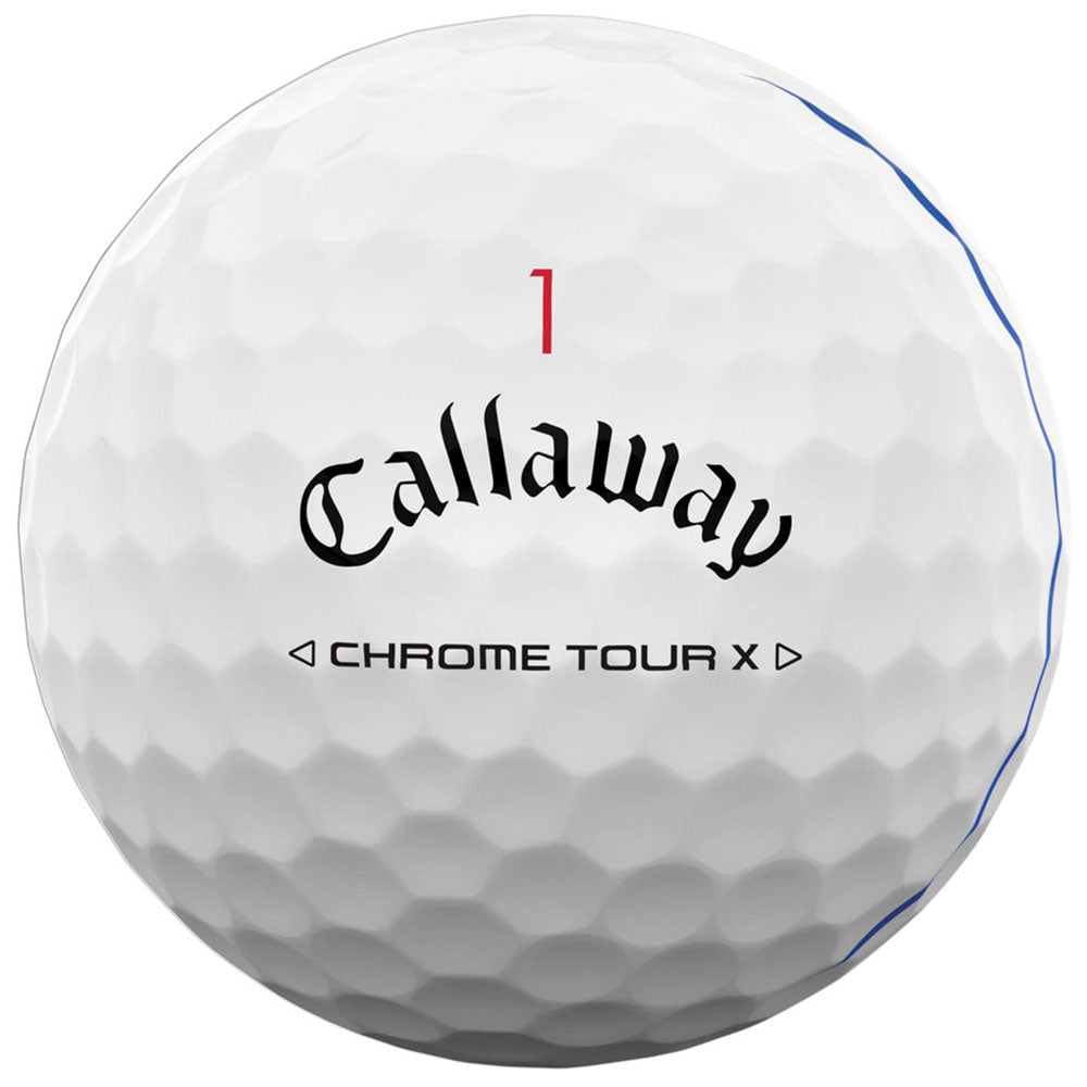 Callaway White Chrome Tour X Triple Track Golf Balls (One Dozen)