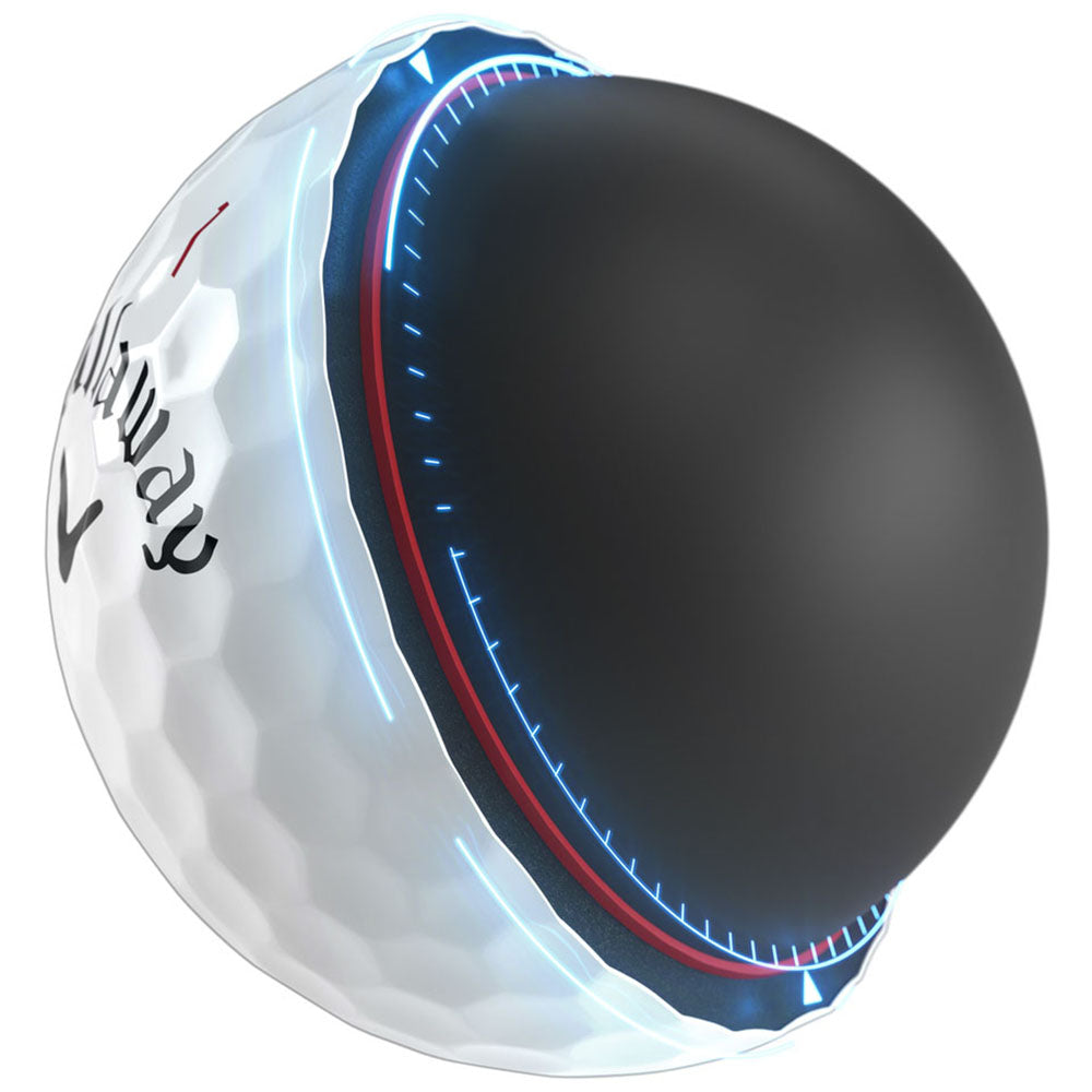 Callaway White Chrome Tour X Triple Track Golf Balls (One Dozen)