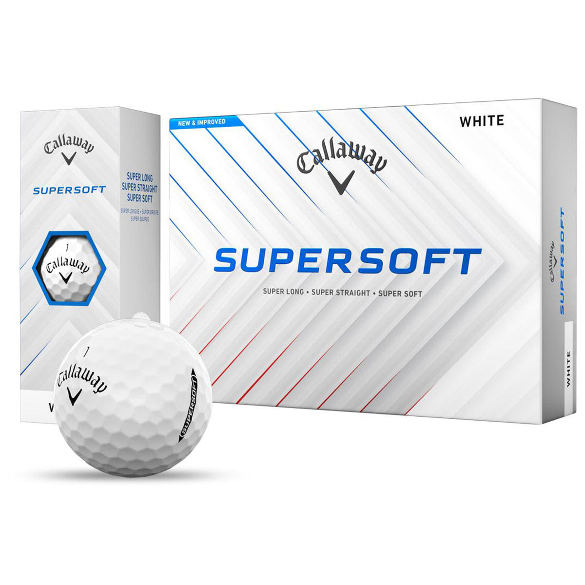 Callaway White SuperSoft Golf Balls (One Dozen)