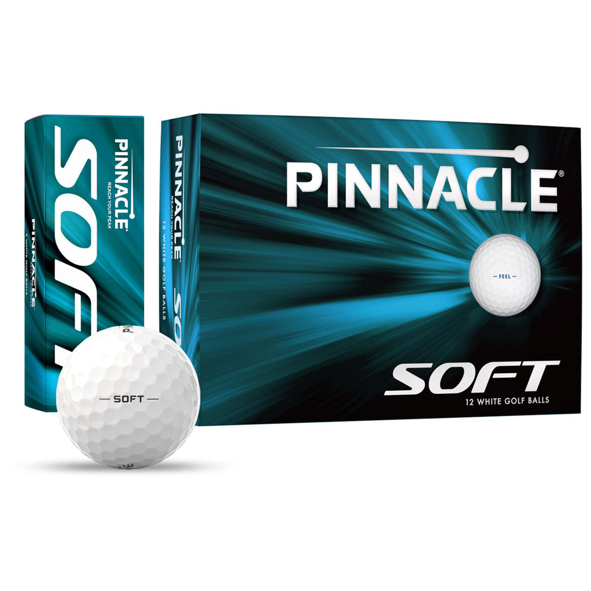 Pinnacle White Soft Golf Balls (One Dozen)
