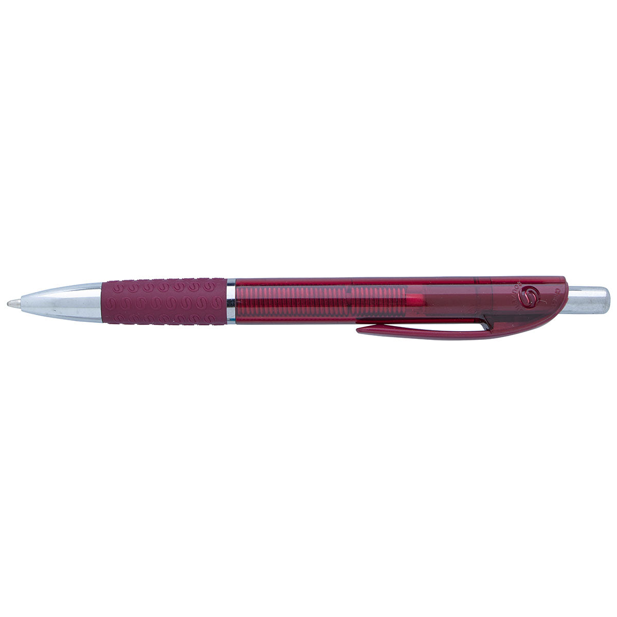 Souvenir Red Translucent Image Grip Pen