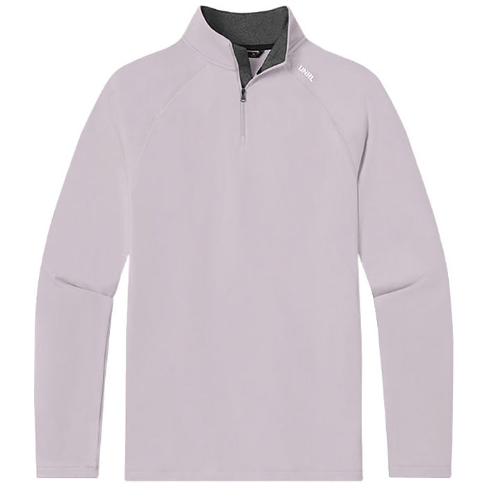 UNRL Men's Misty Rose Interlock Quarter Zip