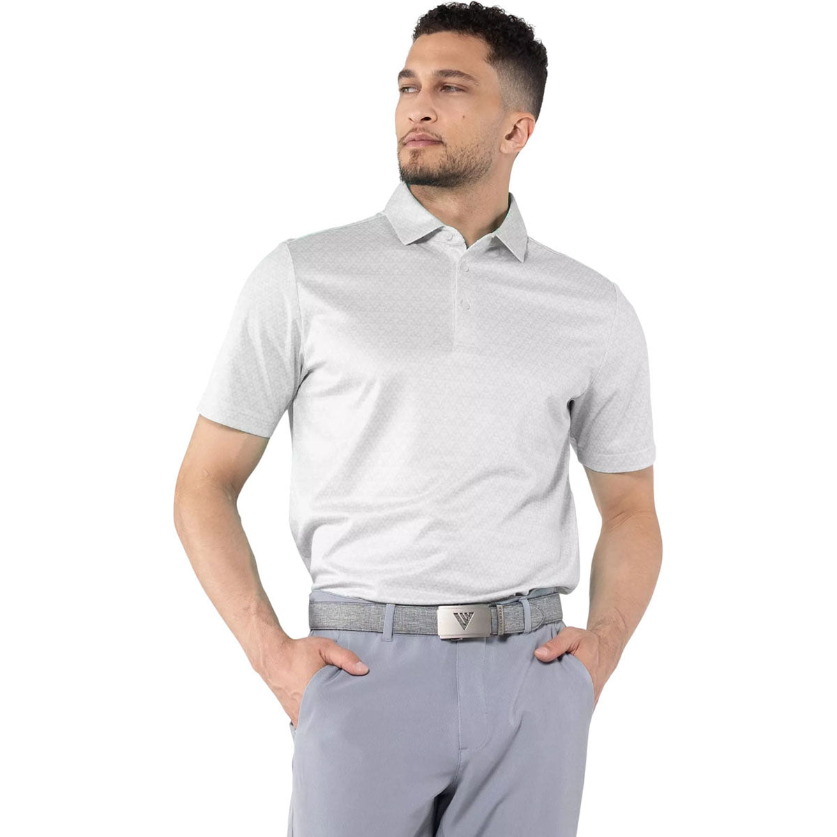 Levelwear Men's White System Polo