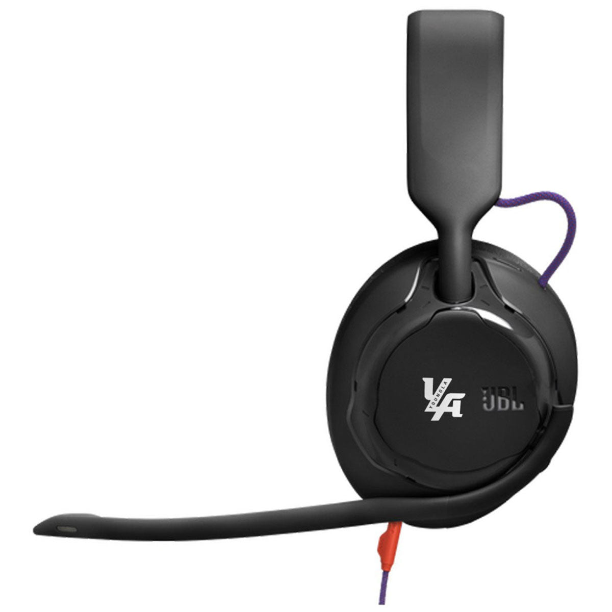 JBL Black Quantum 250 Wired Over-Ear Gaming Headset with Flip-Up Mic
