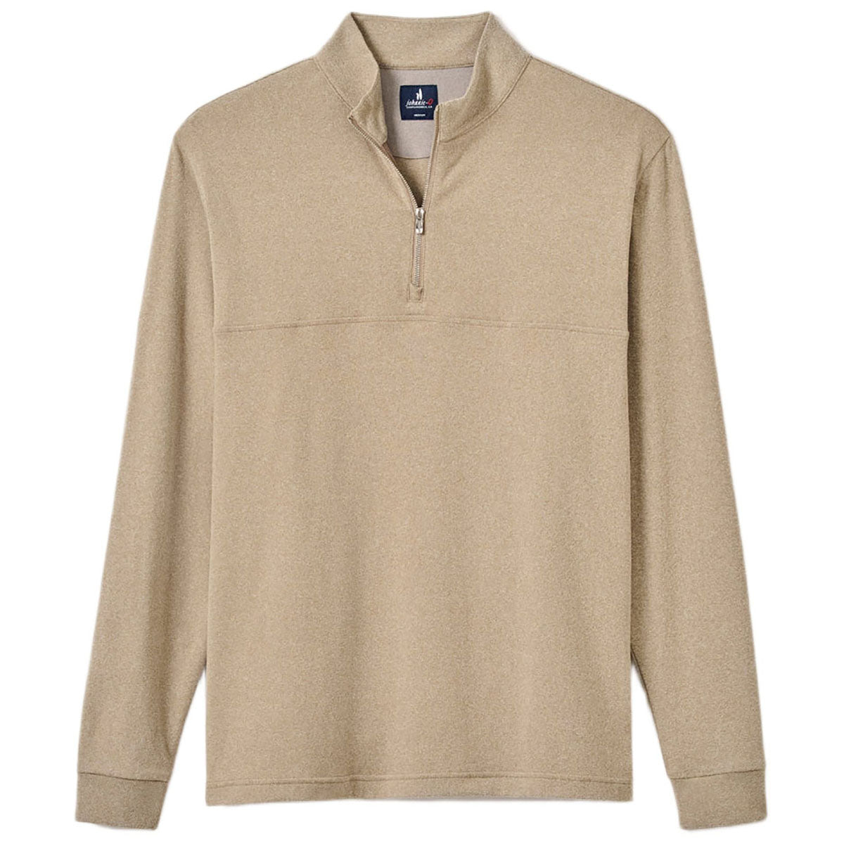 Johnnie-O Men's Almond Mikey Performance Quarter Zip Pullover