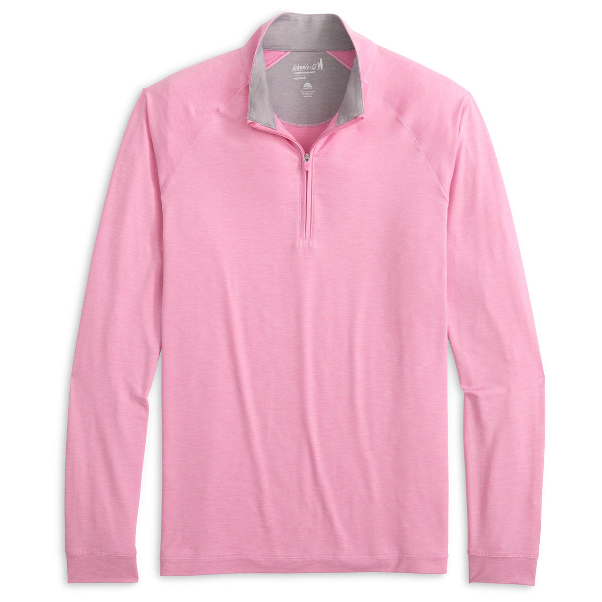 Johnnie-O Men's Porto Pink Freeborne Performance 1/4 Zip Pullover