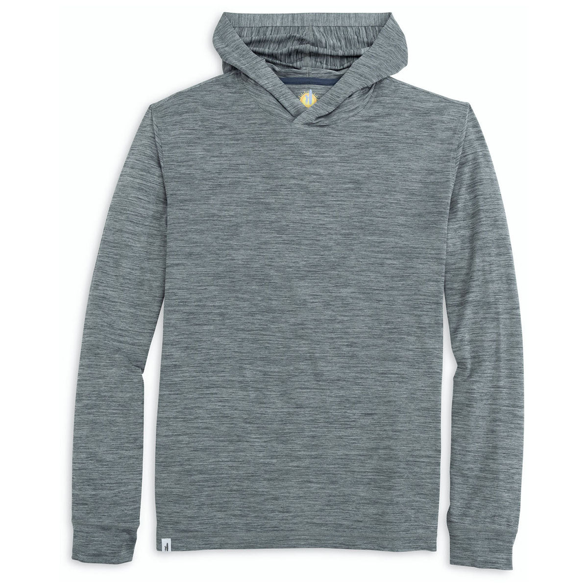 Johnnie-O Men's Heather Black Talon Featherweight Performance Hoodie